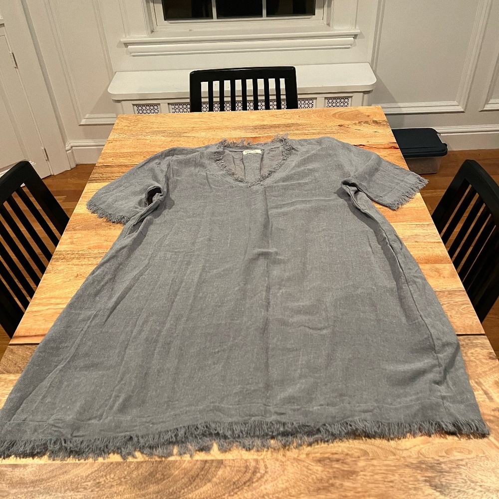 Blue Gauze Dress/Beach Coverup